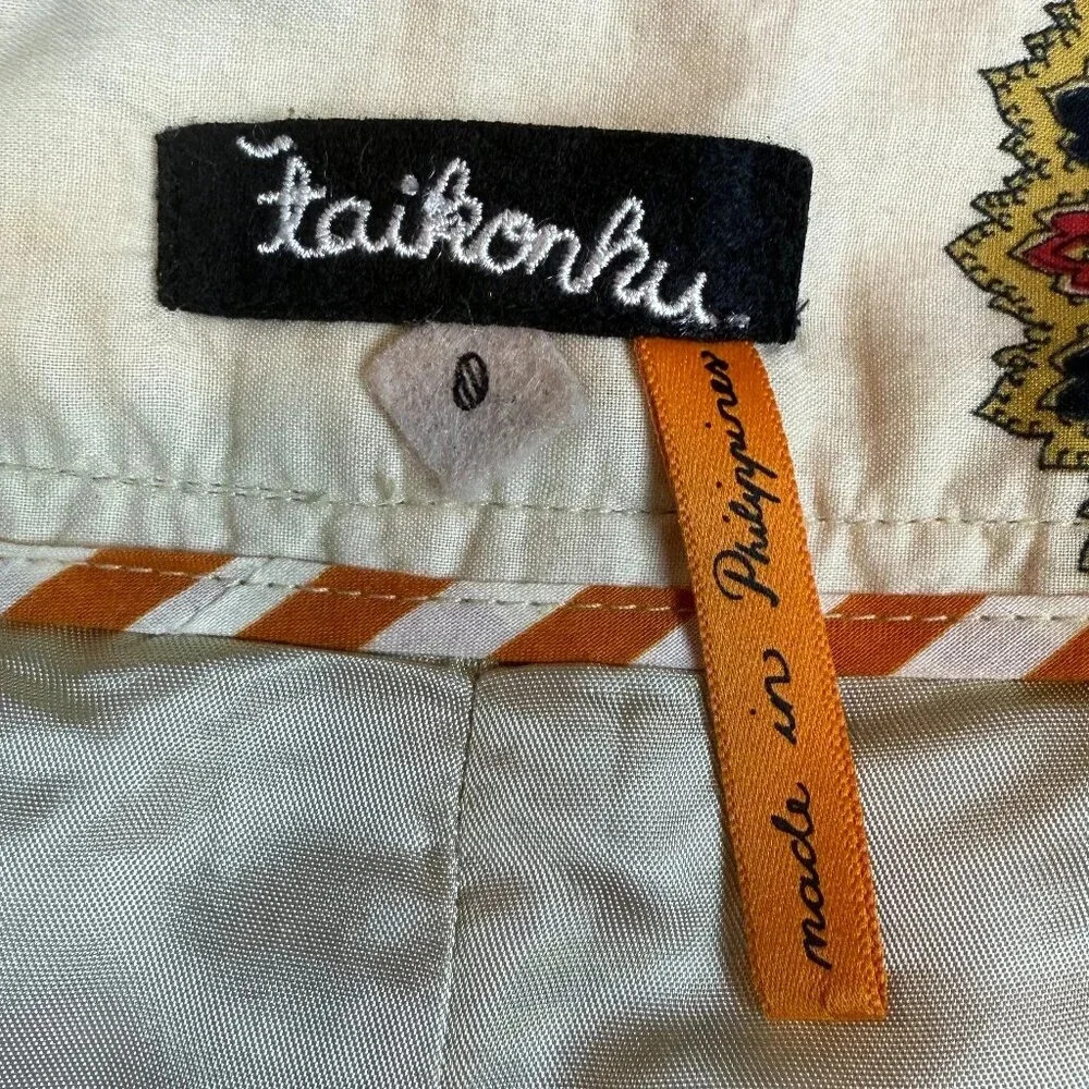 Anthropologie Cream Button-Front Skirt - Picture 2 of 6